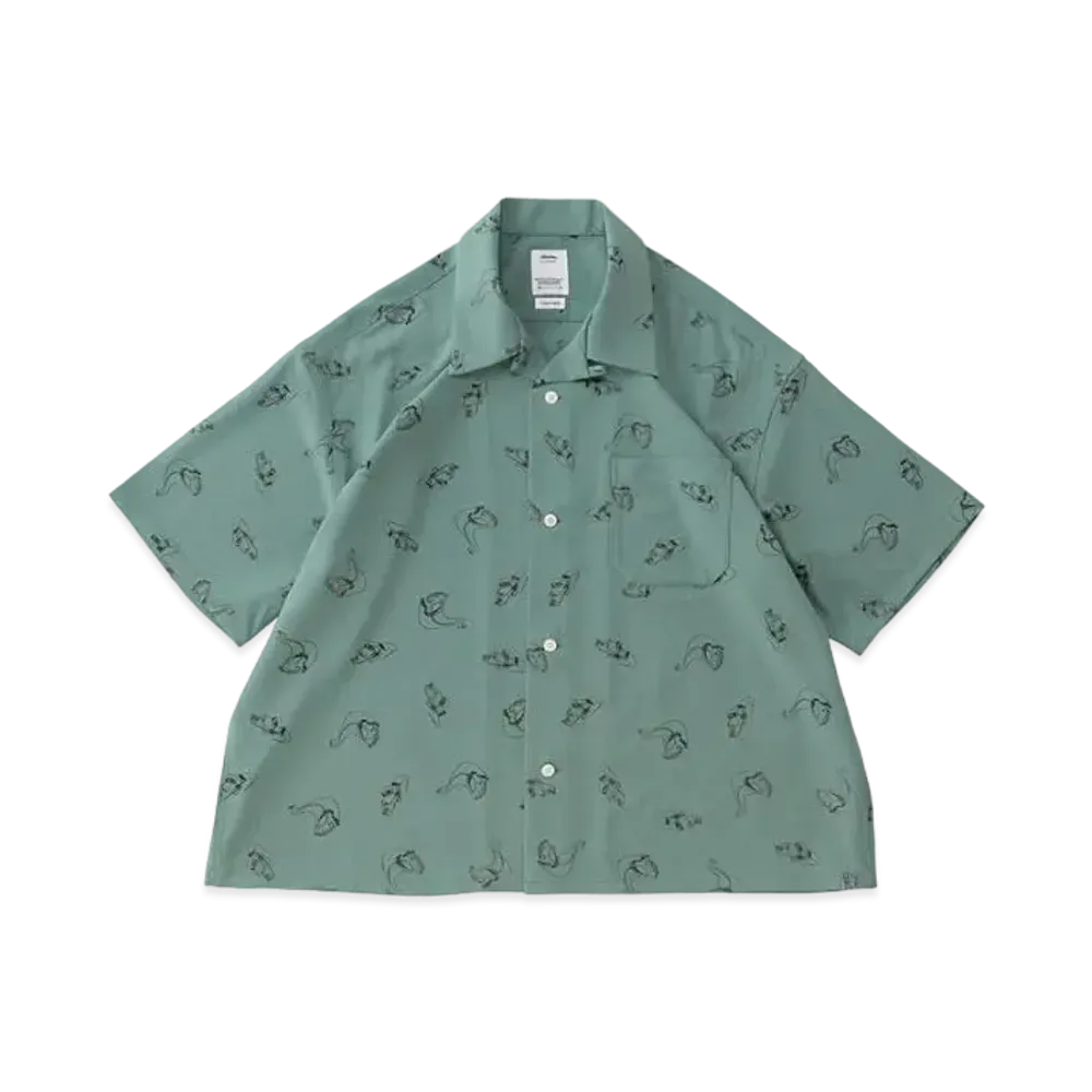visvim Harmon Shirt S/S Roadster "Green"