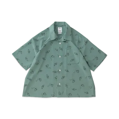 visvim Harmon Shirt S/S Roadster "Green"