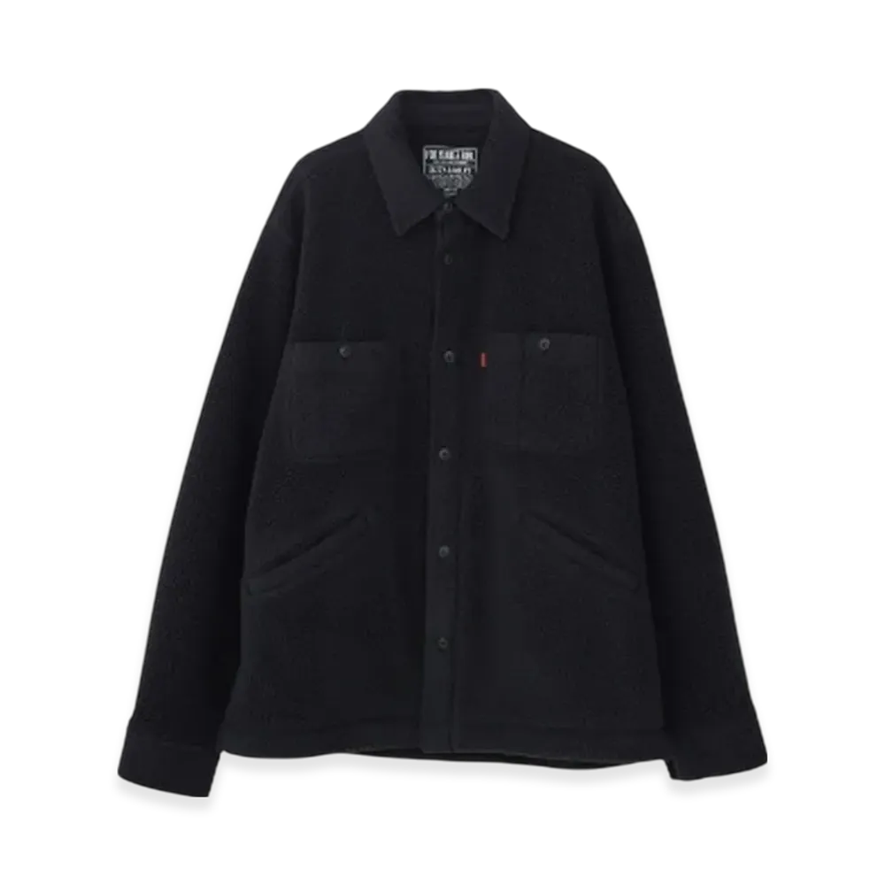 HYSTERIC GLAMOUR Super HYS Patch CPO Shirt "Black"