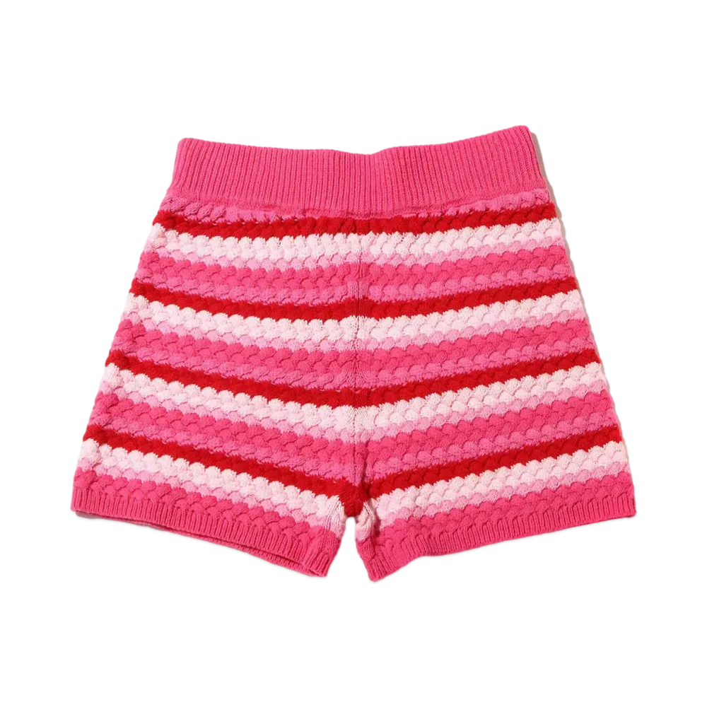 atmos pink Border Knit Shorts "Pink"