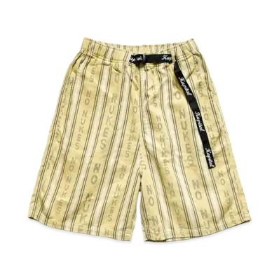 KAPITAL Hope Stripe Easy Shorts "Yellow"