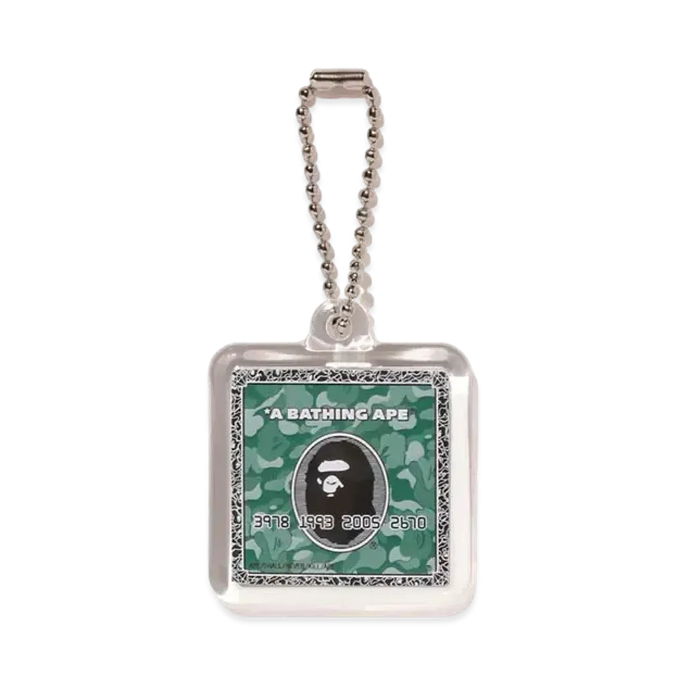 A BATHING APE Bape Card Keychain "Green"