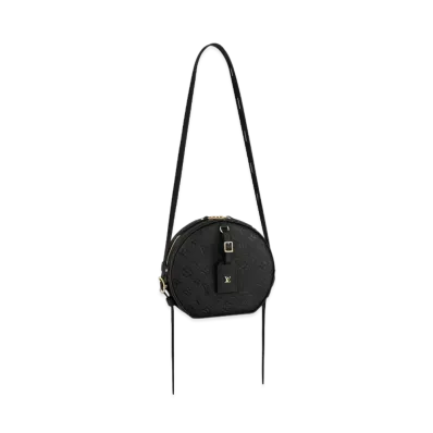Louis Vuitton Monogram Empreinte Leather Boite Chapeau Souple MM "Noir"