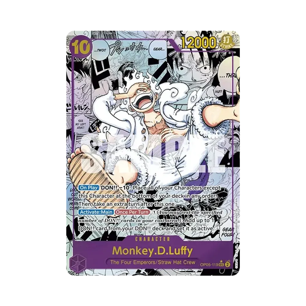 モンキー・D・ルフィ SEC-SP (コミパラ) [OP05-119]【英語版】(プレミアムブースター「ONE PIECE CARD THE BEST」)