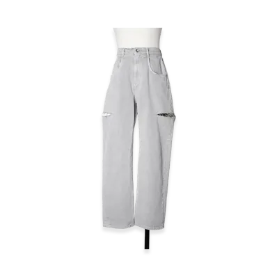 Maison Margiela Cut Out Denim Pants (Select Shop Limited Color) "Light Gray"