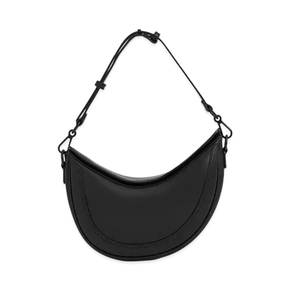 CHARLES & KEITH Asymmetrical Saddle Bag "JetBlack"