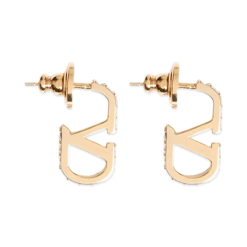 Valentino Garavani Women's V Logo Signature Earrings "Gold"