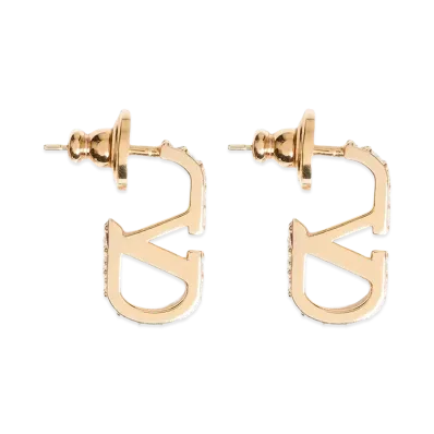 Valentino Garavani Women's V Logo Signature Earrings "Gold"
