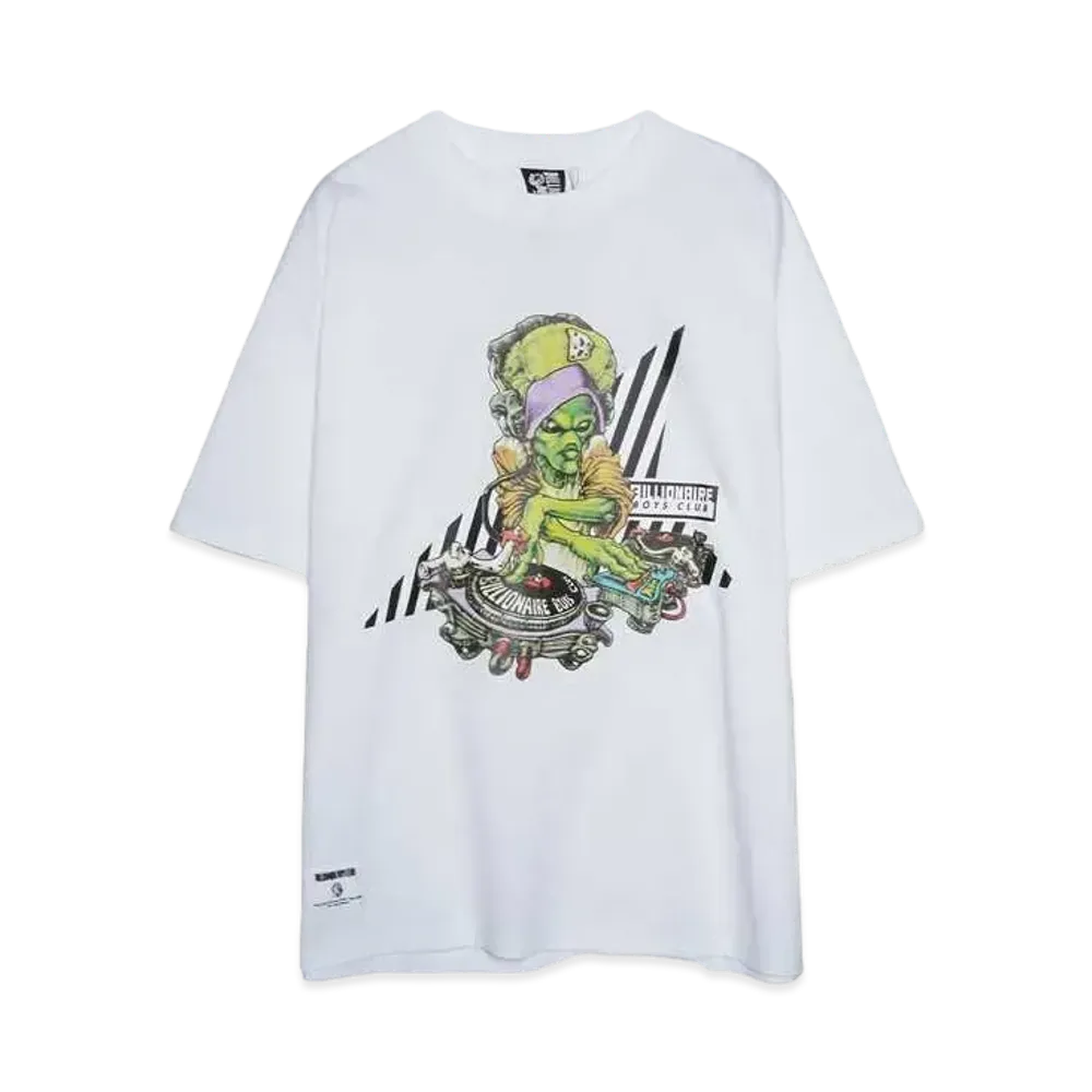 BILLIONAIRE BOYS CLUB COTTON T-SHIRT MUSIC "WHITE"
