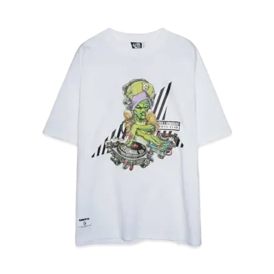BILLIONAIRE BOYS CLUB COTTON T-SHIRT MUSIC "WHITE"