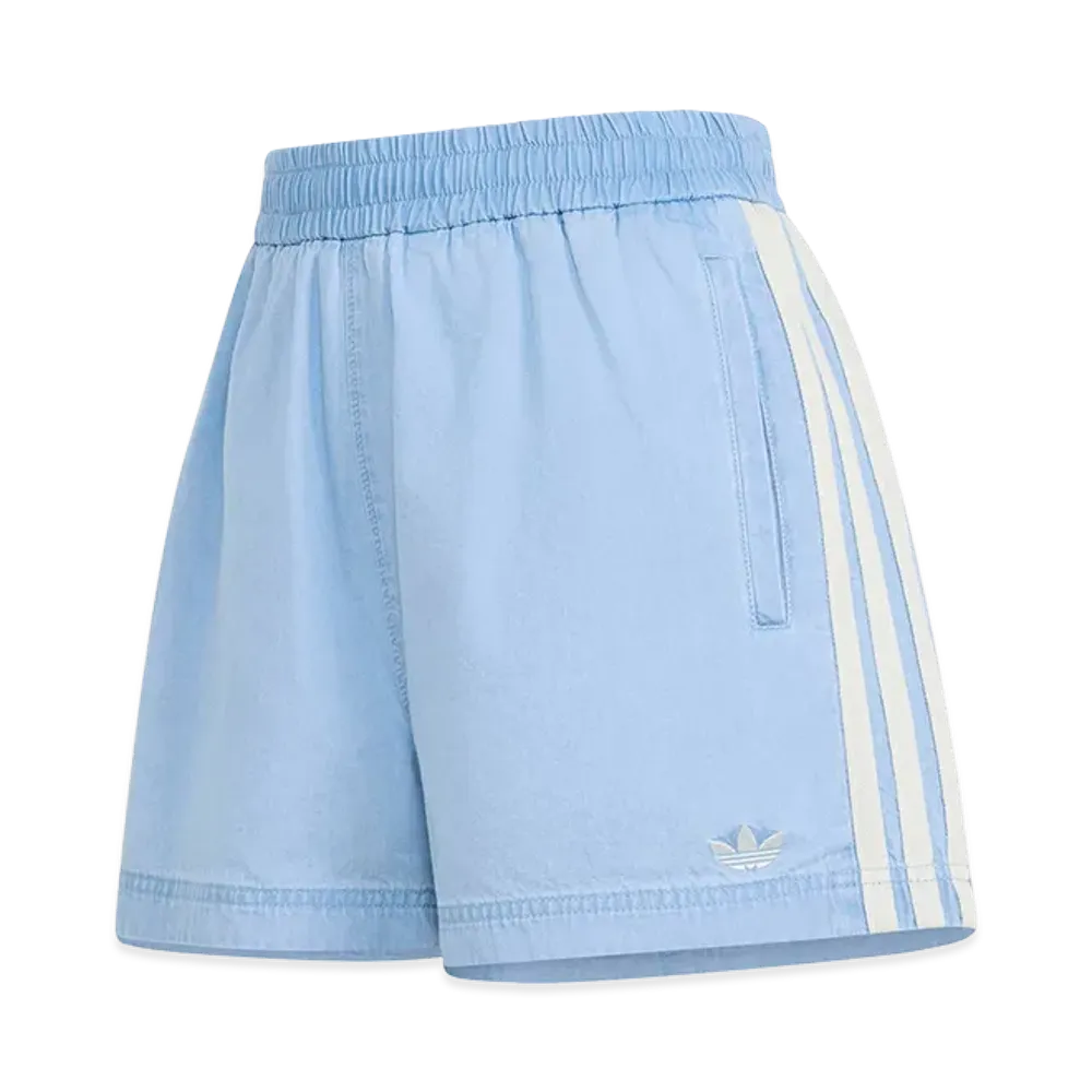adidas Women's Summer Glow Denim Shorts "Light Denim"