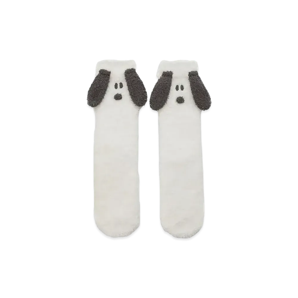 GELATO PIQUE x PEANUTS Snoopy Baby Moko Socks "Off White"