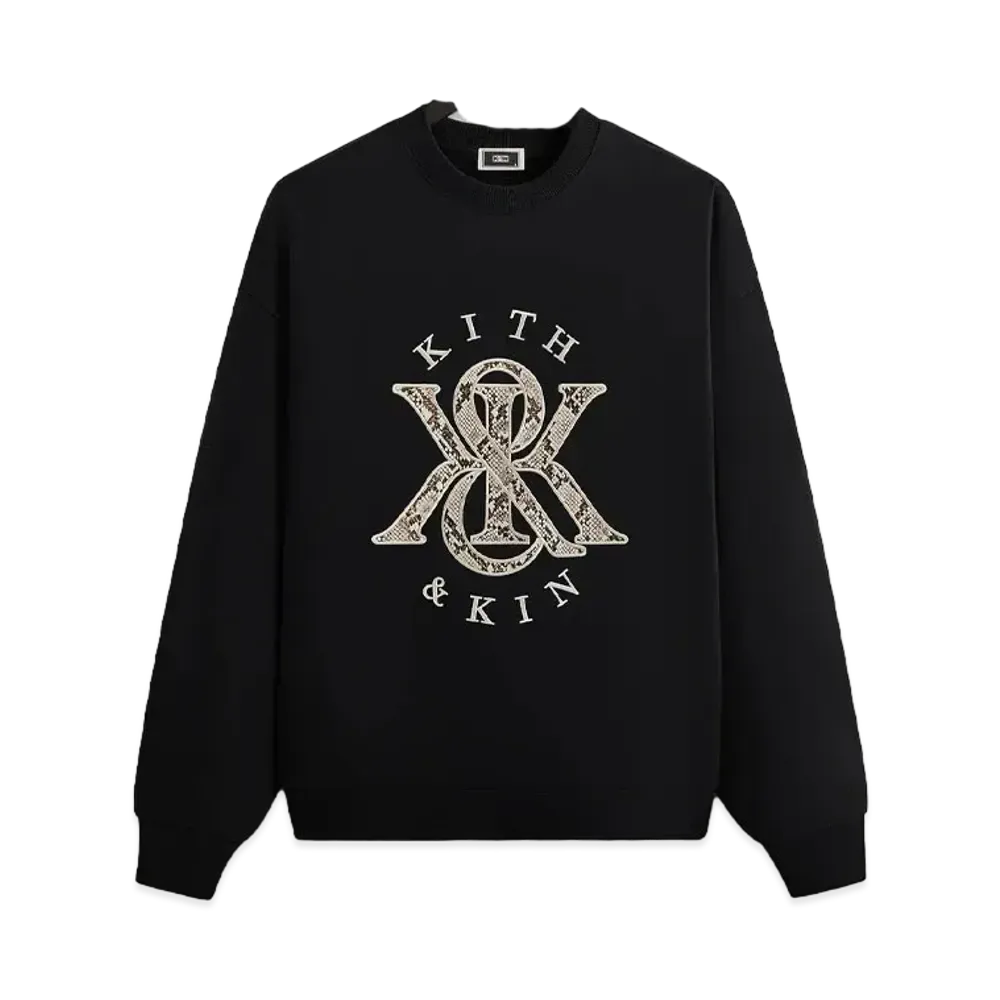 Kith K&K Python Nelson Crewneck "Black"