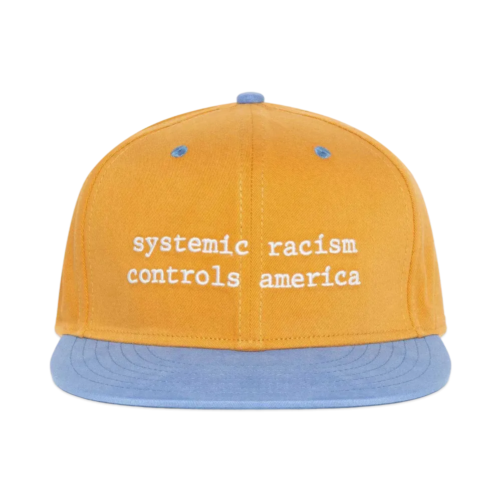 DENIM TEARS x Arthur Jafa Systemic Racism Controls America Hat "Orange"
