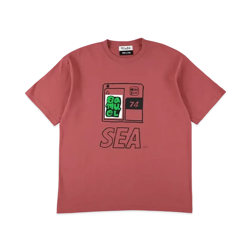 WIND AND SEA x SAMUEL S/S Tee (mini disc) "Red"