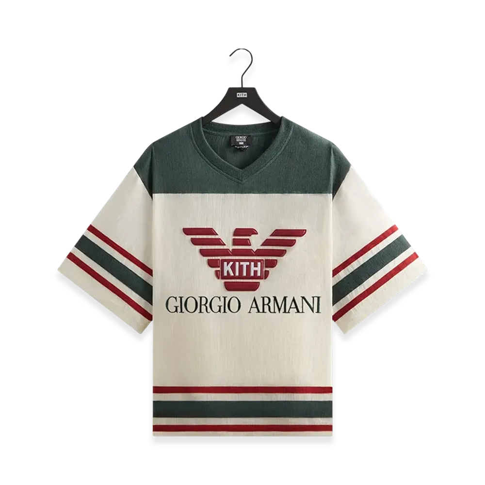 Kith x Giorgio Armani Open Weave Malik Jersey "Sandrift"