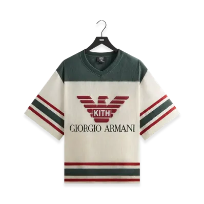 Kith x Giorgio Armani Open Weave Malik Jersey "Sandrift"