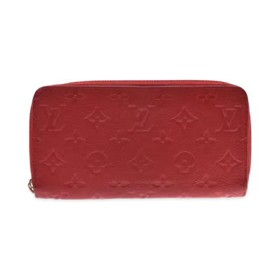 Louis Vuitton Zippy Wallet Monogram Empreinte "Cerise"