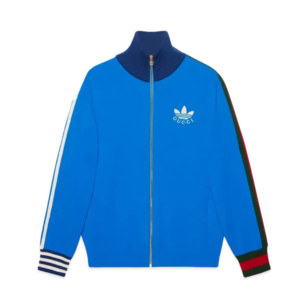 adidas x GUCCI Viscose Zip-Up Jacket "Blue"