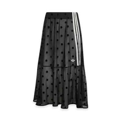 adidas Sheer Polka Dot Skirt "Black"