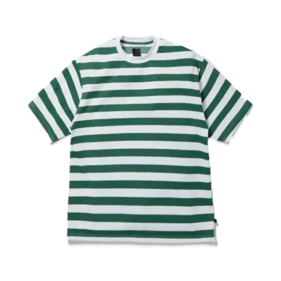 DAIWA PIER39 Tech Drawstring Border S/S Tee "White x Green"