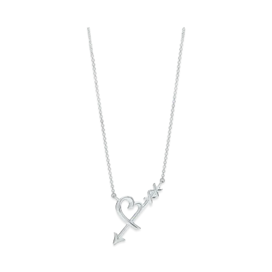 Tiffany & Co. Paloma Picasso Graffiti Heart & Arrow Pendant "Silver"