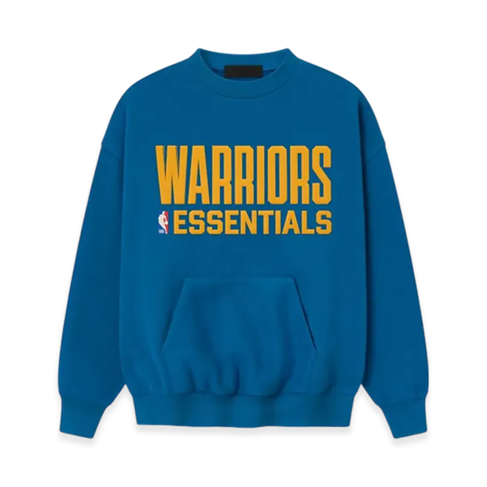FEAR OF GOD ESSENTIALS Warriors Sport Crewneck "Blue Sapphire"