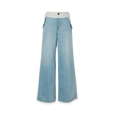 sacai Denim Pants "Light Blue/Light Gray"