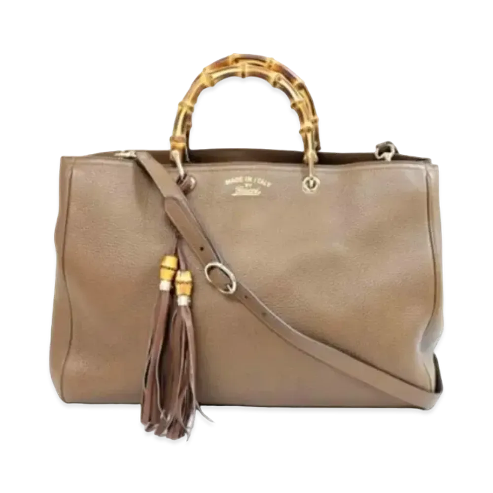 GUCCI GG Marmont Bamboo Shopper "Light Brown"
