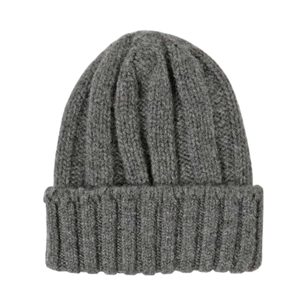 BEAMS Cashmere Rib Watch Cap "Chacoal"