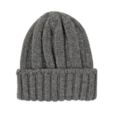 BEAMS Cashmere Rib Watch Cap "Chacoal"