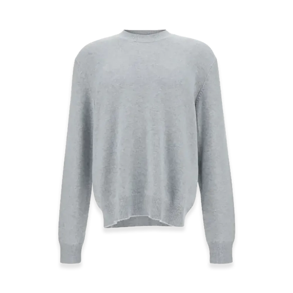 Bottega Veneta Melange Stretch Cashmere Blend Sweater "Grey"