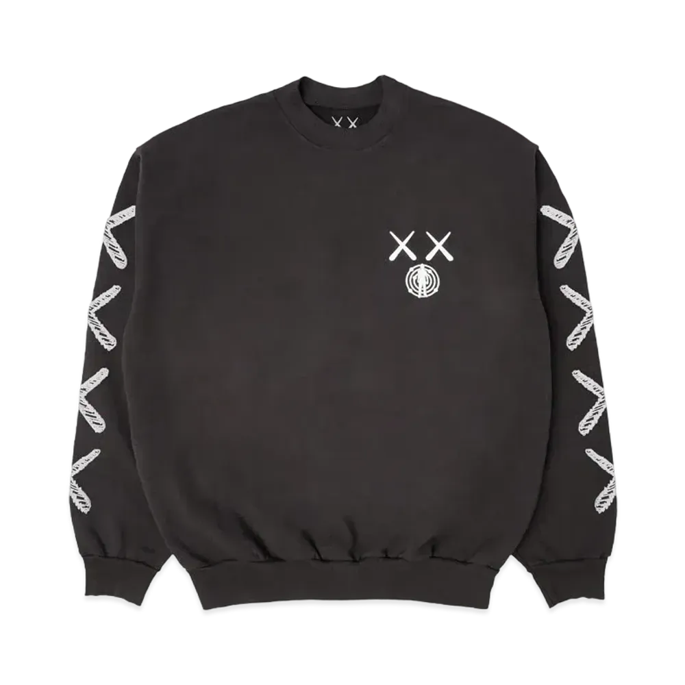 KAWS FOR KID CUDI MOON MAN CREWNECK  "Black"