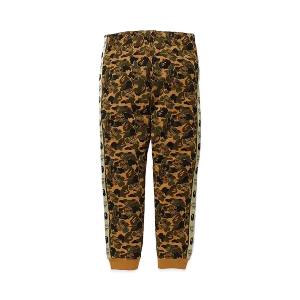 A BATHING APE / MCM Camo Slim Sweatpants "Brown"