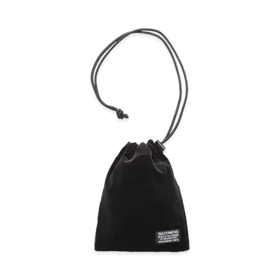 WACKO MARIA Velvet Drawstring Bag "Black"