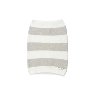 GELATO PIQUE Smoothie 2 Border Waist Warmer "Light Gray"
