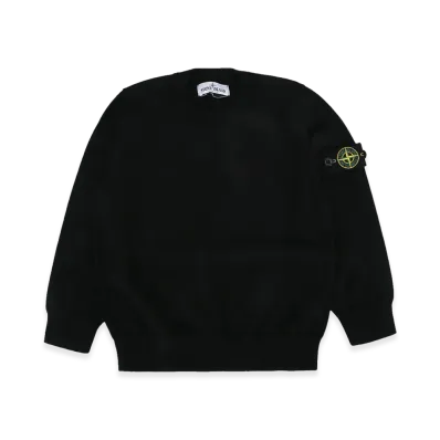 Stone Island Kids Sweaters "Black"