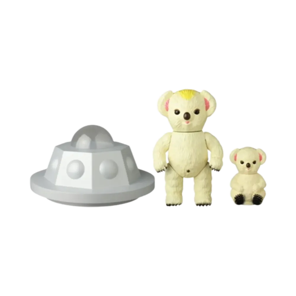 MEDICOM TOY / Anrakuansaku -Magma Man- Space Monster Mukumuku Flying Saucer Playset