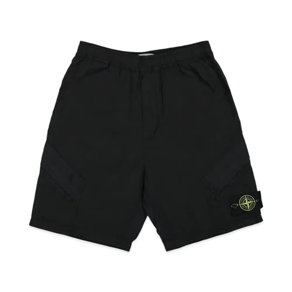 Stone Island L1719 Nylon Metal in Econyl Regenerated Nylon Comfort Fit Bermuda Shorts - 24SS "Black"