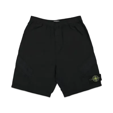 Stone Island L1719 Nylon Metal in Econyl Regenerated Nylon Comfort Fit Bermuda Shorts - 24SS "Black"