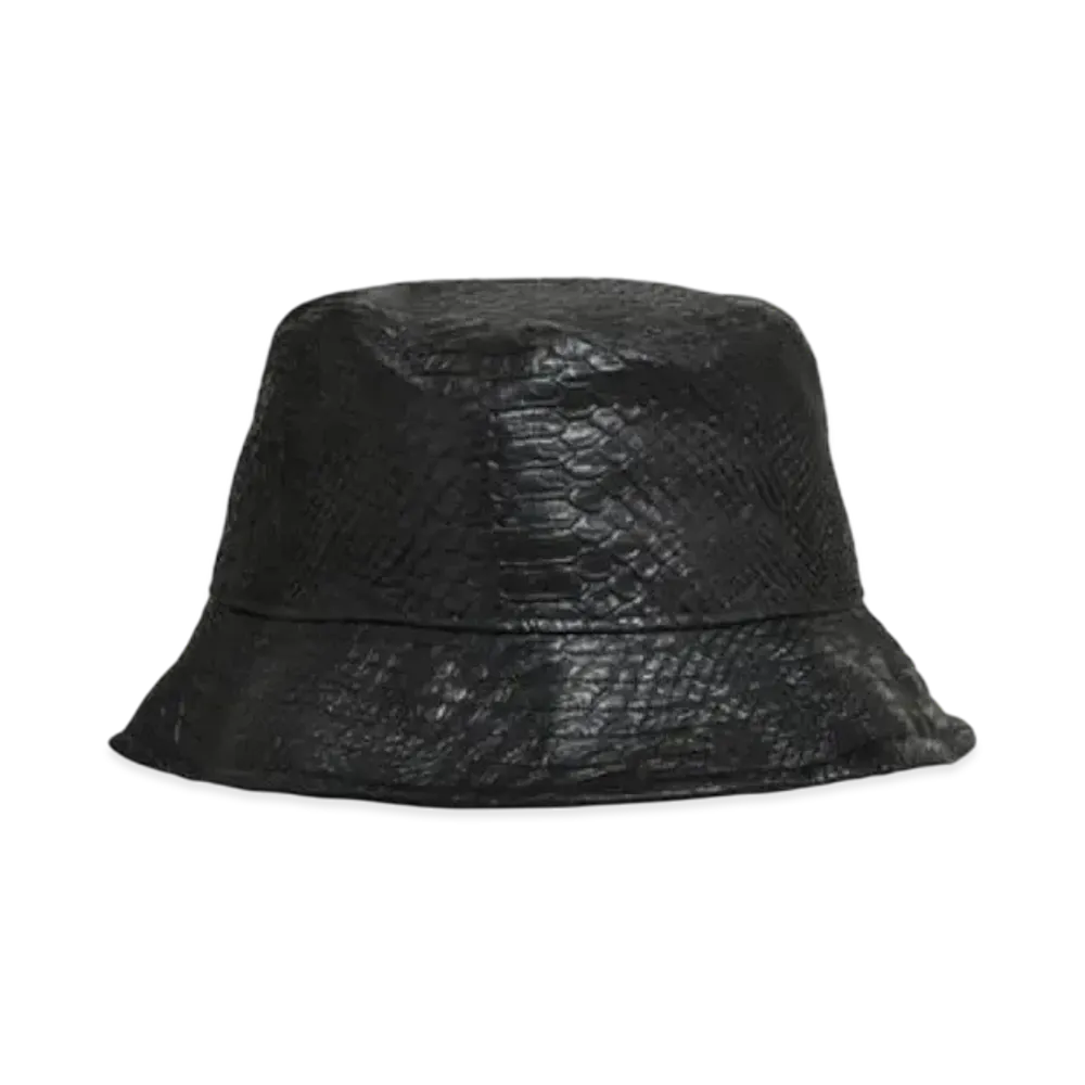 BREATH Faux Leather Hat "Crocodile"