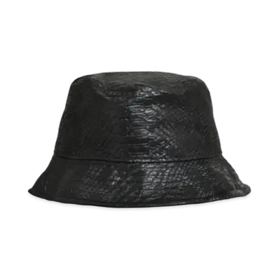 BREATH Faux Leather Hat "Crocodile"