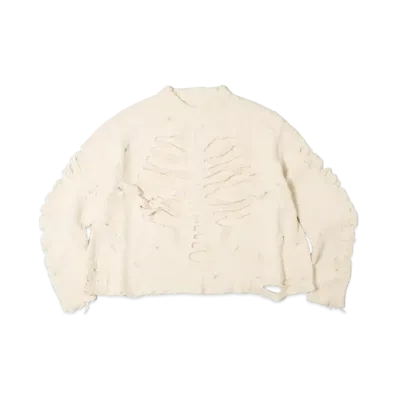 doublet Ribcage Knit Pullover "Ivory"