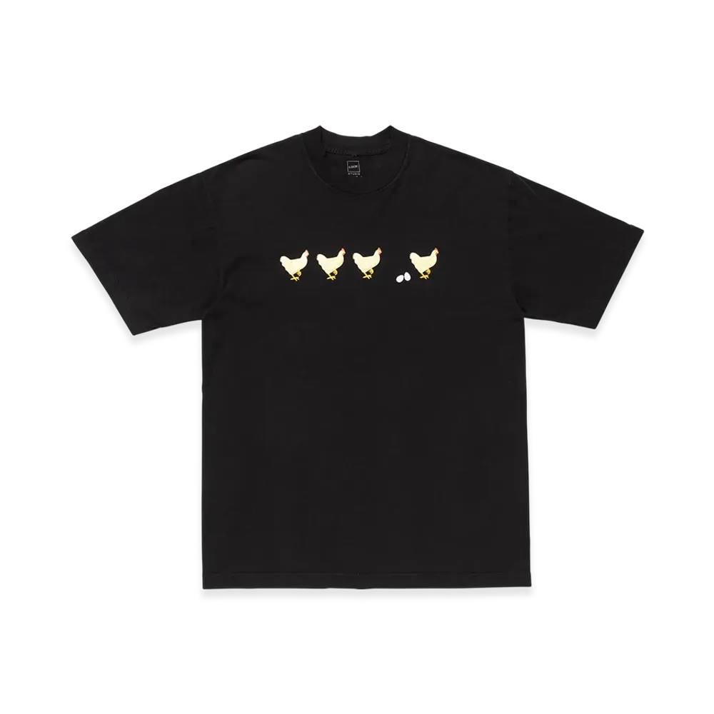 MIN-NANO x LQQK STUDIO Chickens Tee "Black"