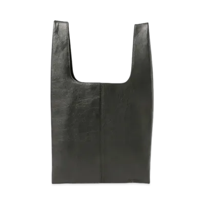 BEAMS 2Way Leather Tote Bag "Black"