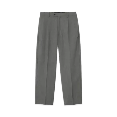 Goldwin Wool Bamboo One Tuck Pants (Unisex) "Mix Gray"