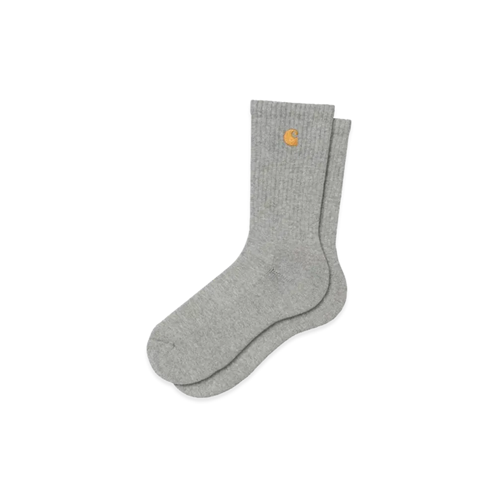Carhartt WIP Chase Socks "Grey Heather/Gold"