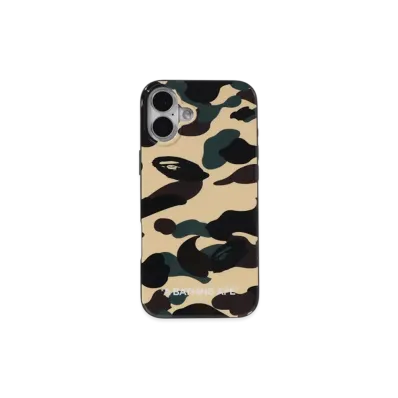 A BATHING APE 1St Camo Iphone 16 Plus Case "Yellow"