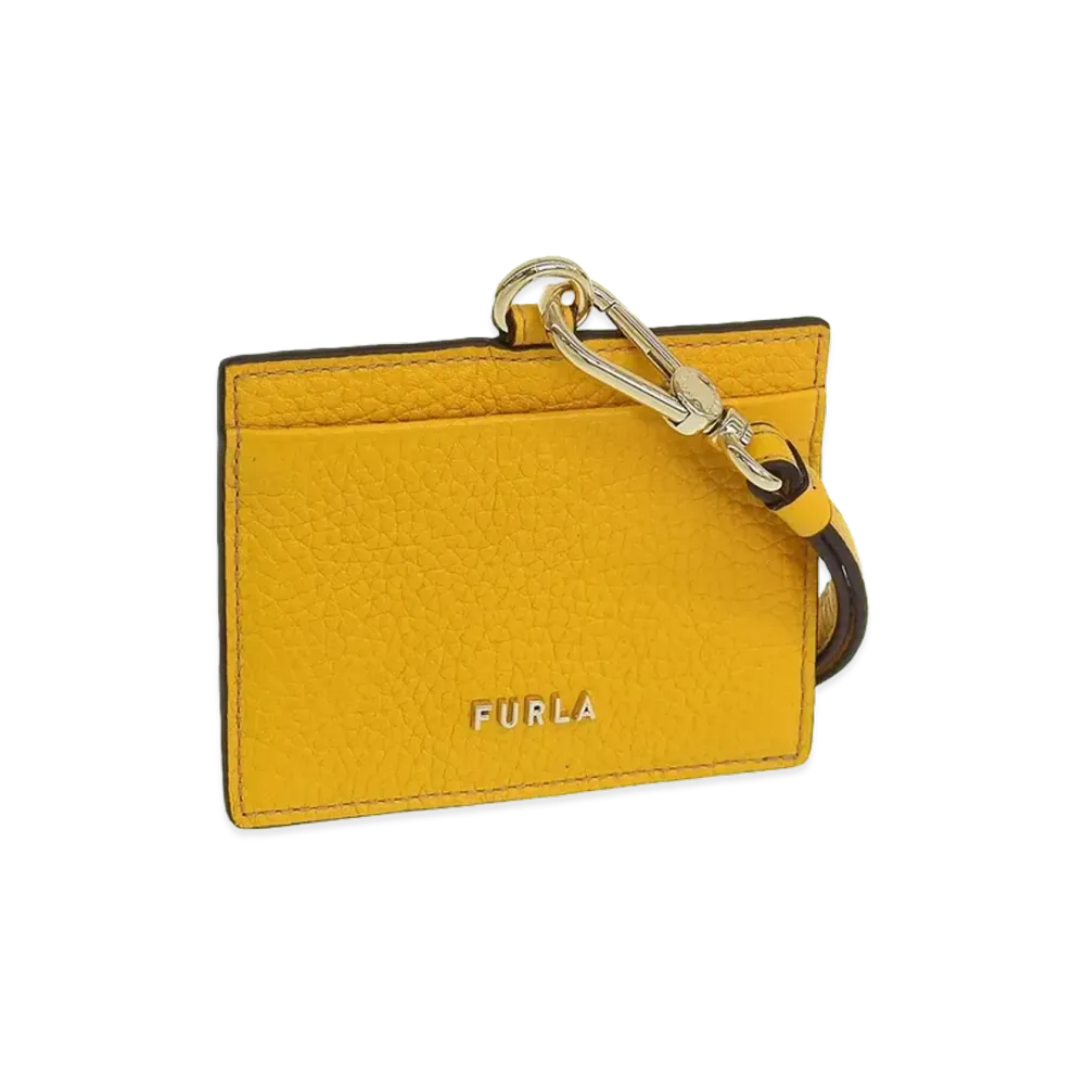 FURLA Rizy-Badge Holder S "Yellow"