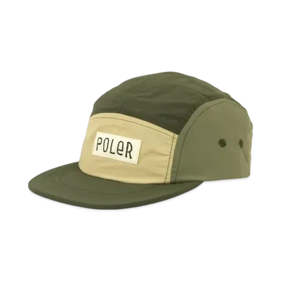 POLeR Nylon 5-Panel Canvas Cap "GreenYellow"